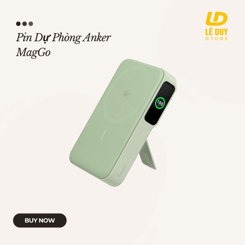 Pin Dự Phòng Từ Tính Anker MagGo 10000 (15W Ultra-Fast, Qi2)