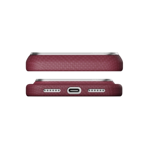 PITAKA Burgundy (PitaTap™) iPhone 18 Pro Max Edge Case