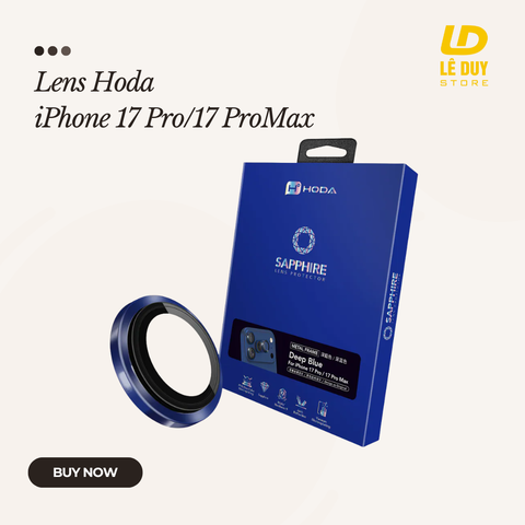 Lens bảo vệ Camera Hoda Sapphire iPhone 17 Pro / 17 Pro Max
