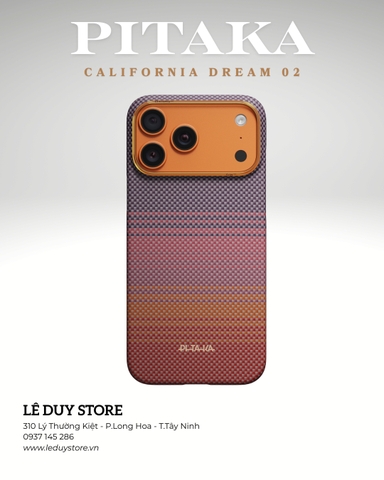 Ốp lưng iPhone 17 Pro Max - PITAKA California Dream 02