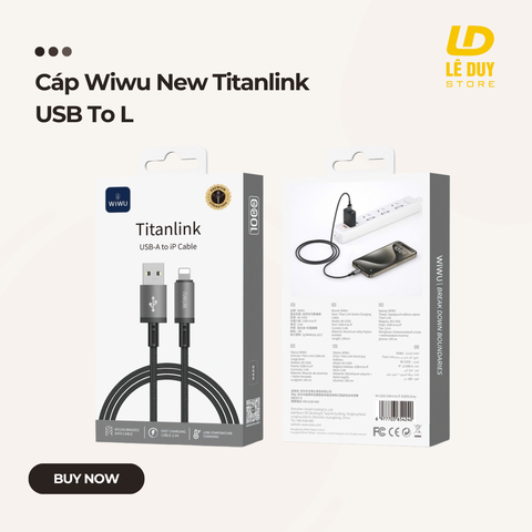 Cáp Wiwu New Titanlink USB To L