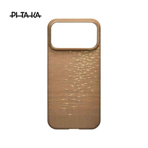 iPhone 17 ProMax PITAKA Ultra-Slim (with PitaTap) - Golden Glint