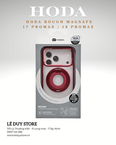 Ốp lưng HODA Rough ( Cherry ) MagSafe – Vòng xoay 360°