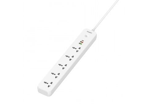 Ổ điện đa năng 5AC kèm 2USB-A và 1USB-C sạc nhanh PD (max 38W) - White - EPB2504EUWE