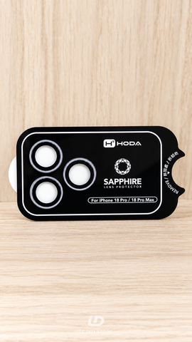 Kính Bảo Vệ Camera HODA Sapphire iPhone 18 Pro / 18 Pro Max – Light Blue