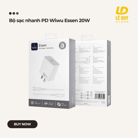 Bộ sạc nhanh PD Wiwu Essen 20W | 30W