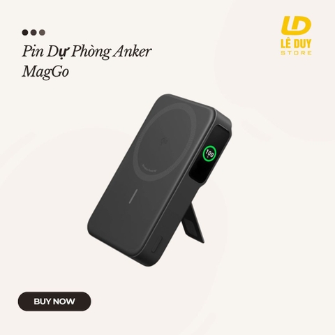 Pin Dự Phòng Từ Tính Anker MagGo 10000 (15W Ultra-Fast, Qi2)