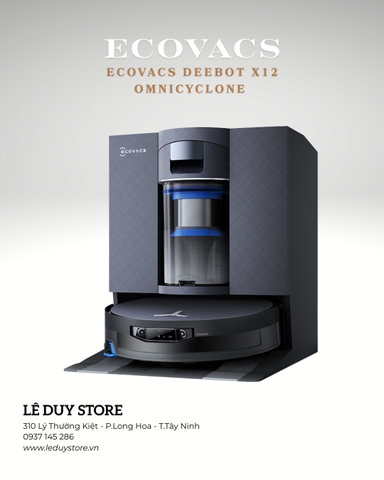 Robot hút bụi lau nhà Ecovacs DEEBOT X12 OmniCyclone