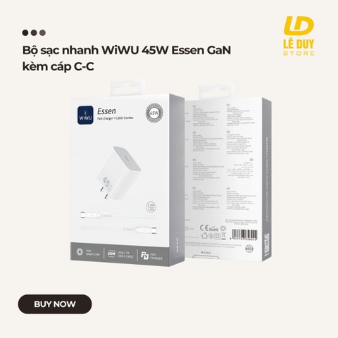 Bộ Sạc Nhanh WiWU Essen 45W
