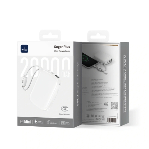 SẠC DỰ PHÒNG MINI WiWU SUGAR PLUS