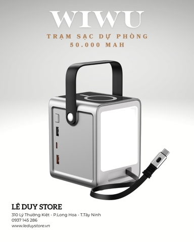 TRẠM SẠC DỰ PHÒNG WIWU PS300 50.000mAh