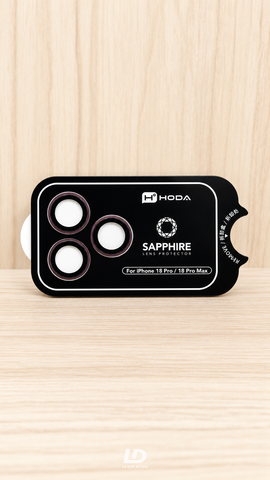 Kính Bảo Vệ Camera HODA Sapphire iPhone 18 Pro / 18 Pro Max – Màu Burgundy