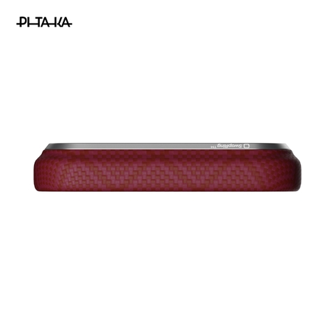 Ốp lưng iPhone 17 Pro Max - PITAKA Edge (with PitaTap) - Harvard Crimson