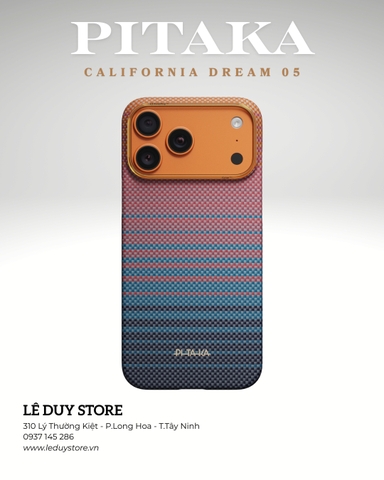 Ốp lưng iPhone 17 Pro Max - PITAKA California Dream 05