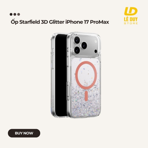 Ốp Starfield 3D Glitter iPhone 17 ProMax