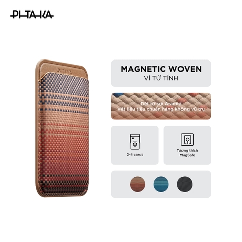 Ví PITAKA MagSafe Woven Wallet - Sunset