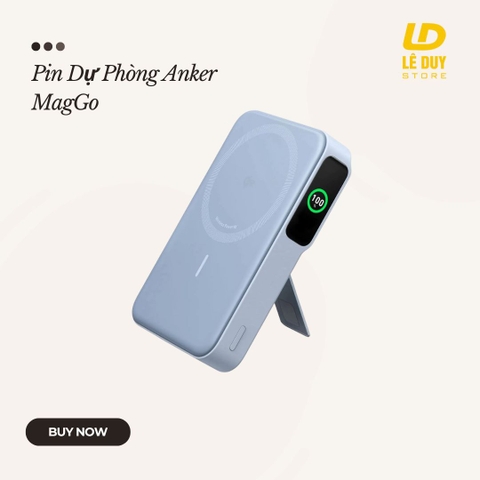 Pin Dự Phòng Từ Tính Anker MagGo 10000 (15W Ultra-Fast, Qi2)