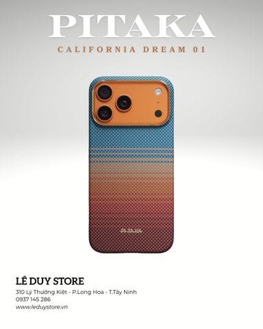 Ốp lưng iPhone 17 Pro Max - PITAKA California Dream 01
