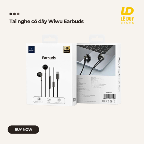 Tai nghe có dây Wiwu Earbuds ( Port Type C )