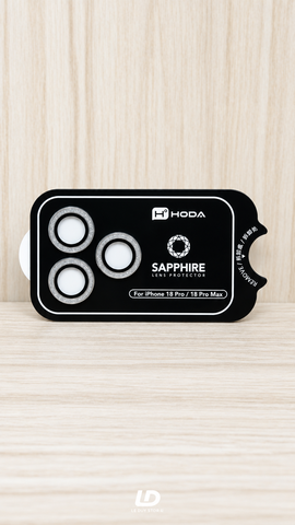 Kính Bảo Vệ Camera HODA Sapphire 18 Pro / 18 Pro Max – Silver Glitter Diamond