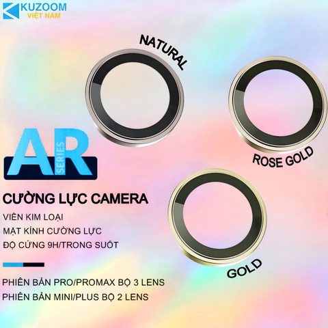 Cường lực camera IPhone 16 Series thương hiệu Kuzoom (Hàng chính hãng)