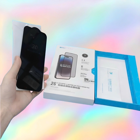 Kính cường lực chống nhìn trộm thương hiệu KUZOOM cho tất cả dòng điện thoại IPhone