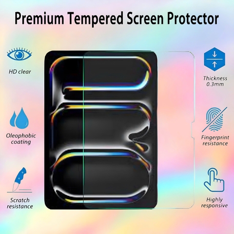 KÍNH CƯỜNG LƯC CHỐNG VA ĐẬP, TRẦY XƯỚC 9H CHO IPAD 2024 THƯƠNG HIỆU KUZOOM