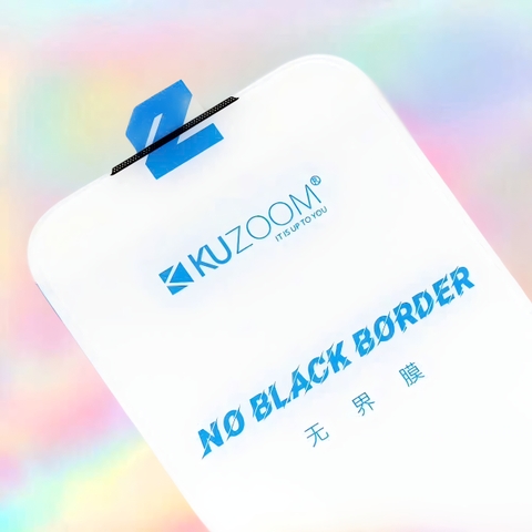 Kính cường lực trong suốt không viền đen và che bụi màn loa Kuzoom cho tất cả dòng iphone (Hàng chính hãng)