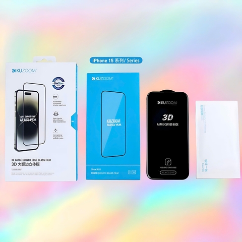 Kính cường lực trong Kuzoom 3D dành cho tất cả dòng iphone (Hàng chính hãng)