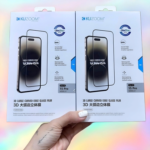 Kính cường lực trong Kuzoom 3D dành cho tất cả dòng iphone (Hàng chính hãng)