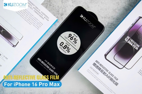 Kính Cường Lực Trong Kuzoom Chống Trầy 9H, Chống Chói, Chống Vân Tay Cho iPhone 17 Series