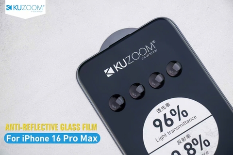 Kính Cường Lực Trong Kuzoom Chống Trầy 9H, Chống Chói, Chống Vân Tay Cho iPhone 17 Series