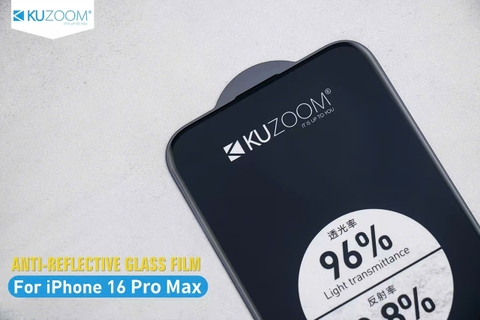 Kính Cường Lực Trong Kuzoom Chống Trầy 9H, Chống Chói, Chống Vân Tay Cho iPhone 17 Series