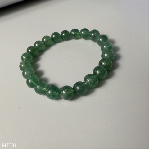 Vòng Thạch Anh Dâu Tây Xanh Thu Hút May Mắn