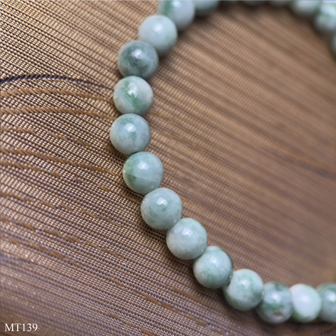 Vòng Ngọc Cẩm Thạch Jadeite 6mm Tự Nhiên