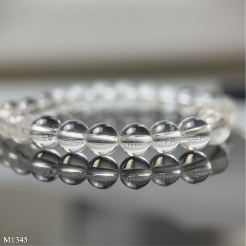 Vòng Thạch Anh Trắng Thiên Nhiên Hạt 8mm 10mm