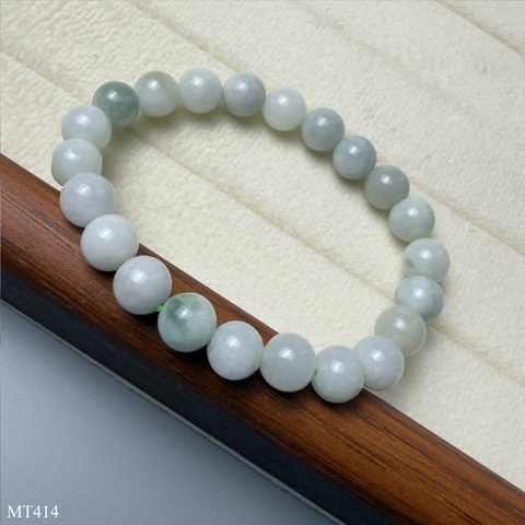 Vòng Ngọc Cẩm Thạch Jadeite 8mm Tự Nhiên