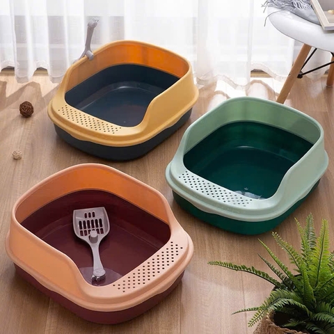 Khay vệ sinh mèo thành cao 47.5*38cm
