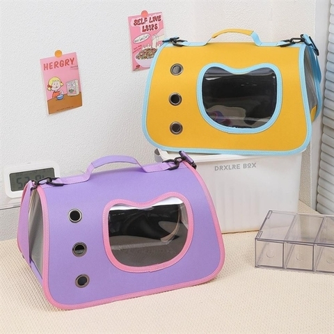 Túi xách quai chéo mặt mèo ba lỗ 40x26x22