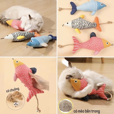 Cá bông kèm dây thừng