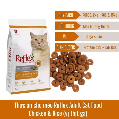 Hạt Reflex cho MèoTrưởng Thành - Chiết