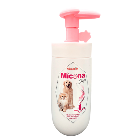 Sữa tắm trị nấm, viêm da, ghẻ, ngứa cho chó mèo Micona Vemedim 200ml