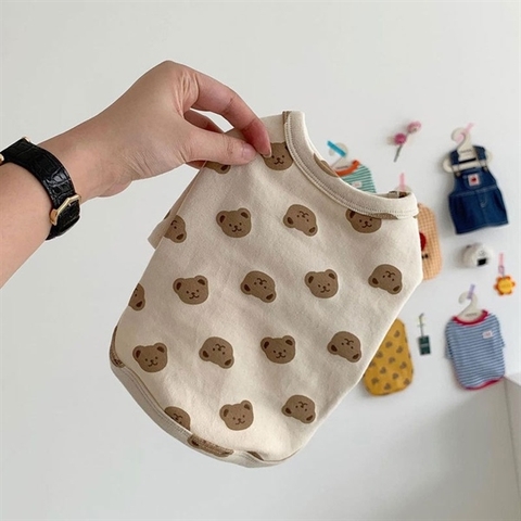 Áo Trắng Hình Gấu