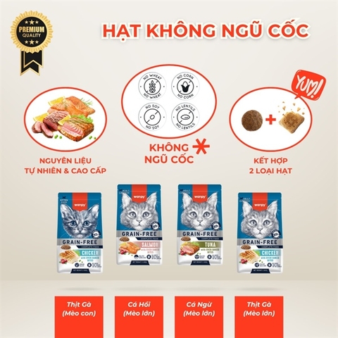 Hạt Wanpy cho mèo 500gram
