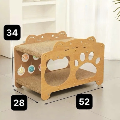 Nhà cào mặt gấu chân mèo