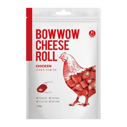 Phô mai cuộn thịt gà 120gram Bowbow