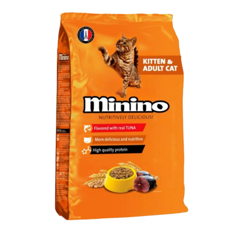 Thức ăn hạt cho mèo Minino - Tuna - Kitten & Adult Cat - 1.3kg
