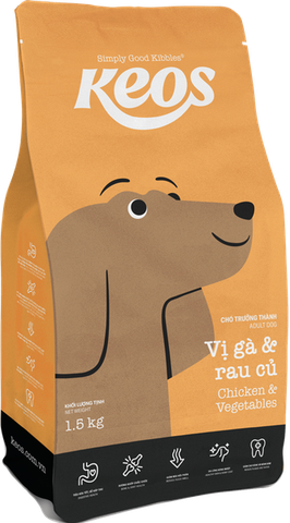 KEOS adult vị gà & rau củ 1.5kg