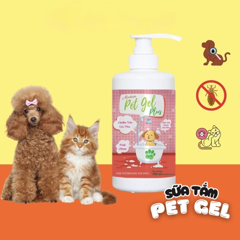 Sữa tắm Modern Pet Gel Plus điều trị ve rận bọ chét cho chó mèo