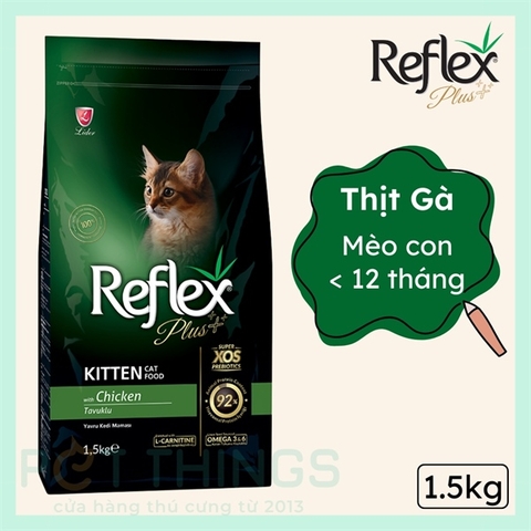 Hạt Reflex Plus Kitten vị gà 1.5KG
